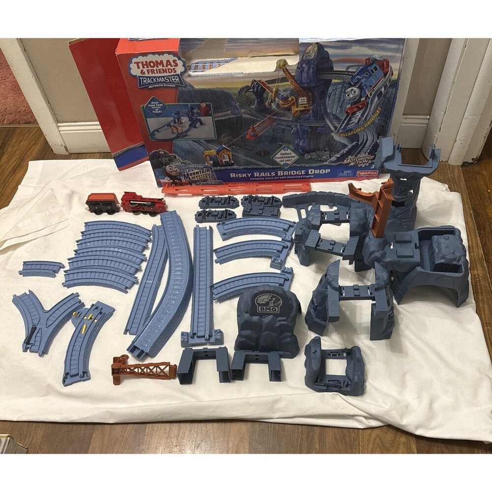 Thomas & Friends Trackmaster RISKY RAILS BRIDGE DROP SET USED *READ*